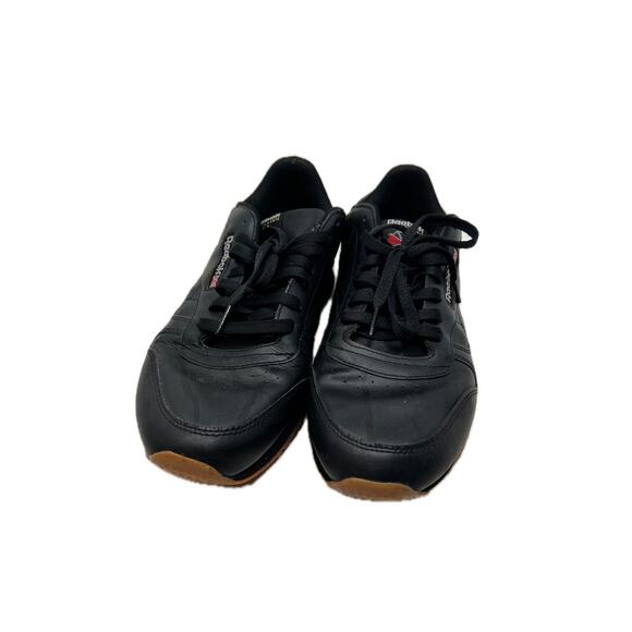 Reebok Classic Black Gum Leather Sneakers Mens 12 - Picture 1 of 8